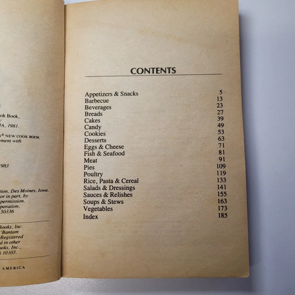 Better‎ Homes and Gardens Mini Cook Book Selections Bantam Mini 1983
